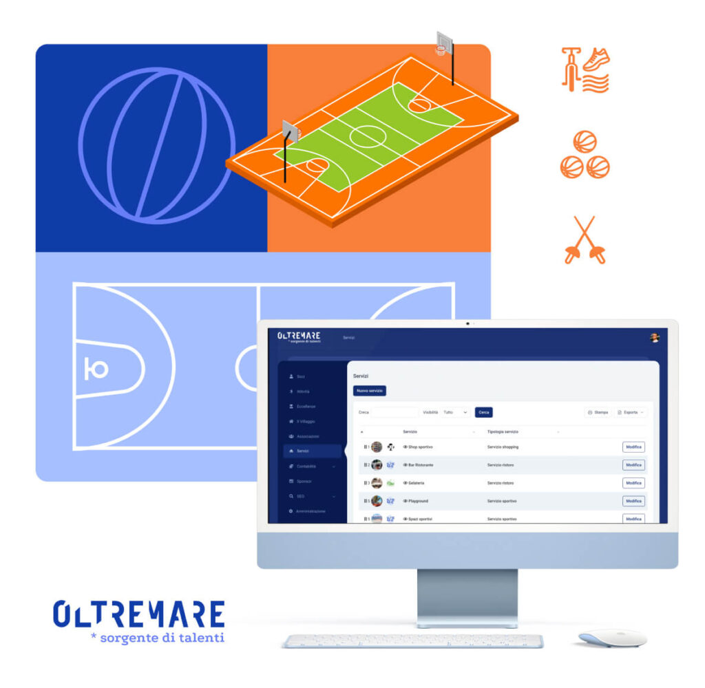 Digitalization Sport Village Oltremare